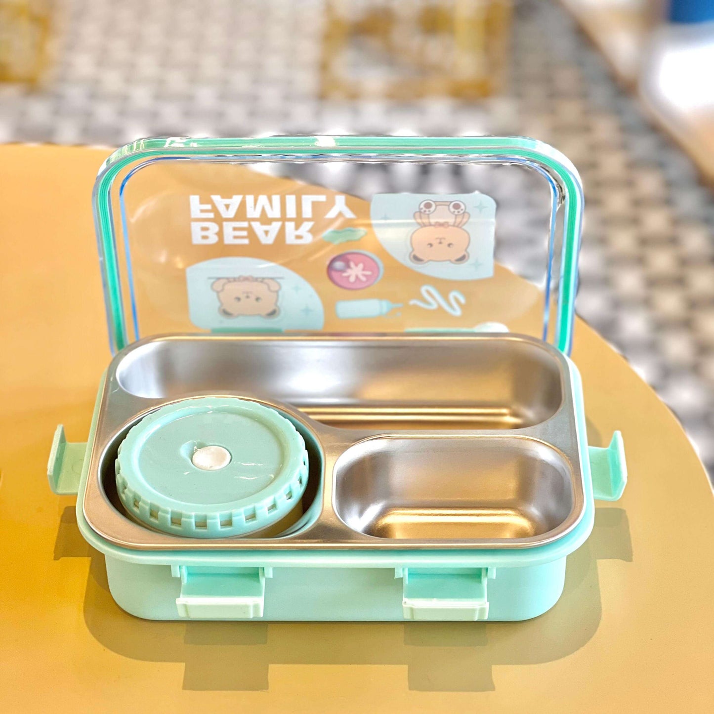 MintBento 2-Compartment Lunch Box with Dip Container