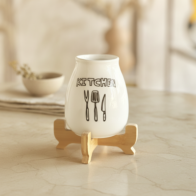 Ceramic Kitchen Utensil Holder