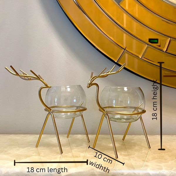 Deer Set with Glass Pots - Mapland