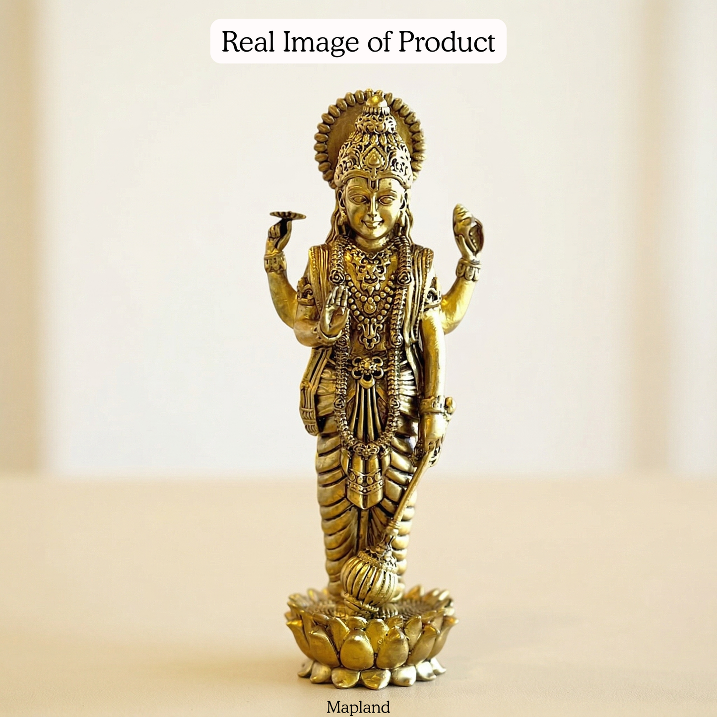 Brass Vishnu idol real lifestyle image | Mapland