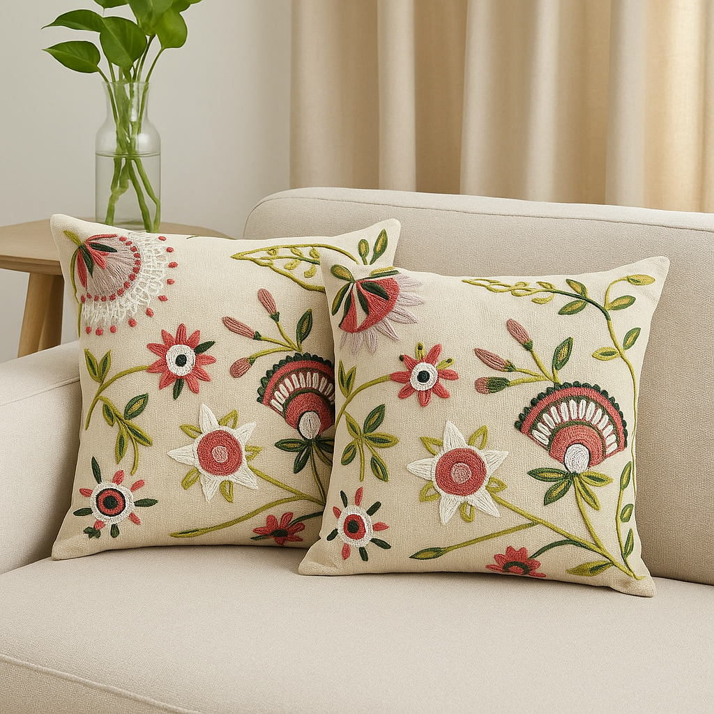 Bloom Haven Cushion Cover