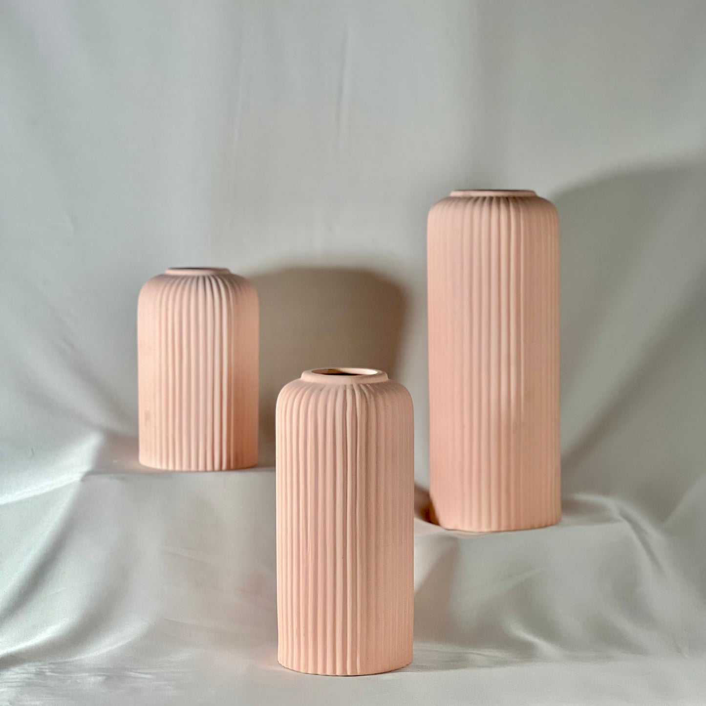 Ribbique Vase Pink