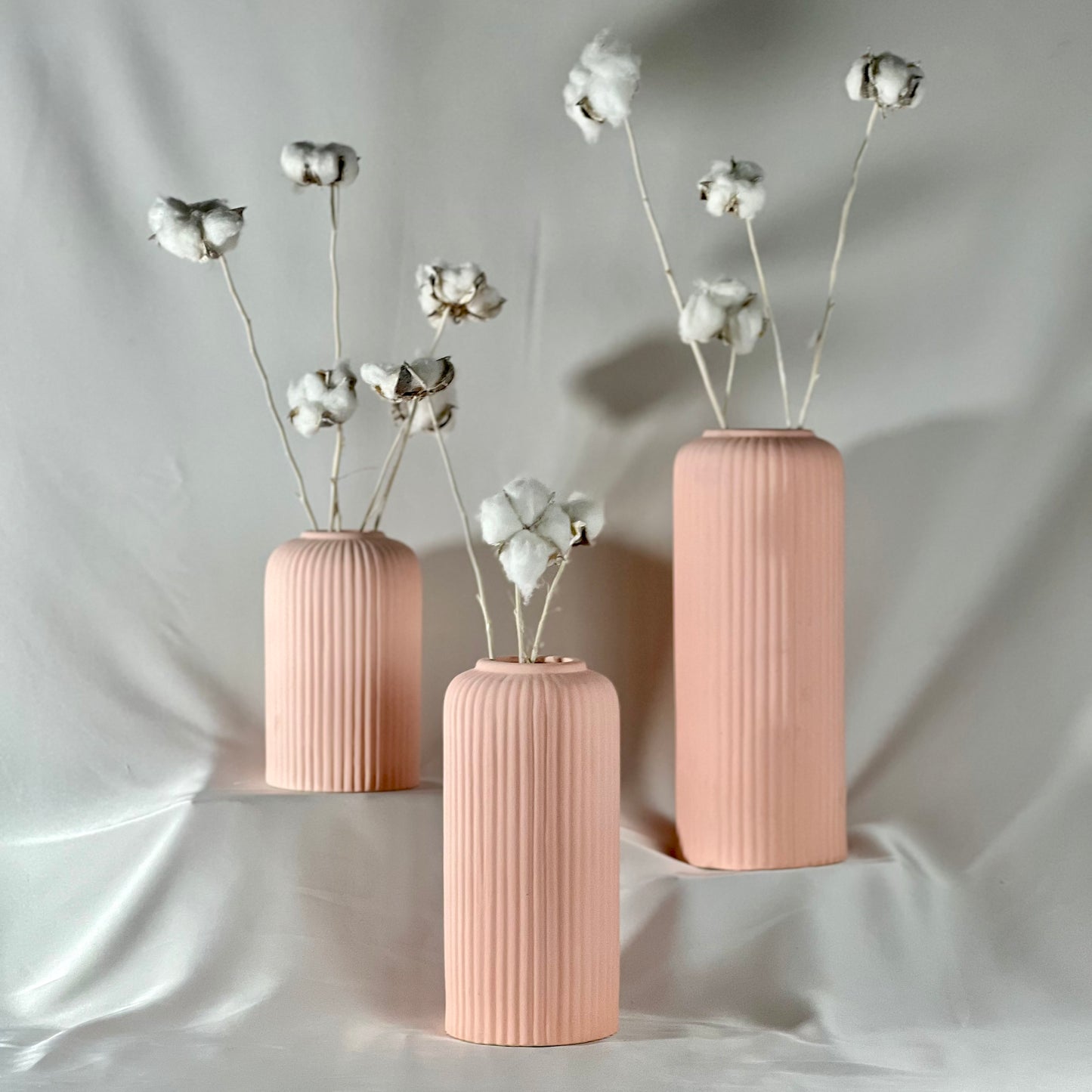 Ribbique Vase Pink