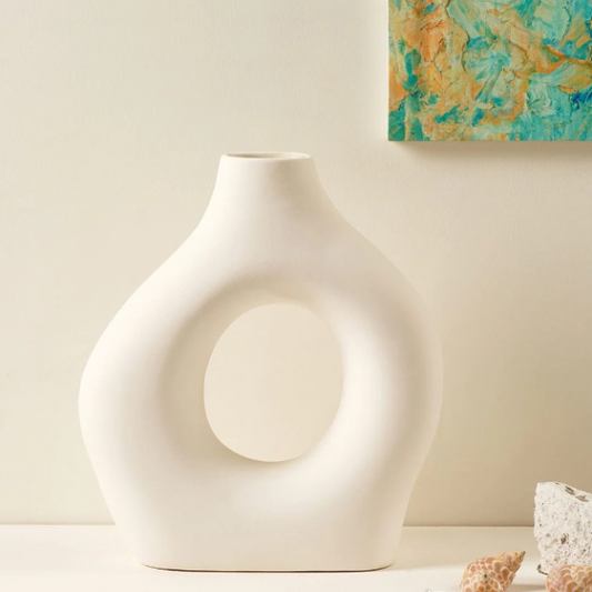 Nordic White Vase