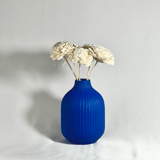 Dela Pot Blue with Sola Flower