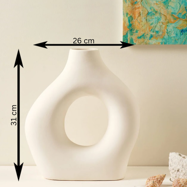 Nordic White Vase