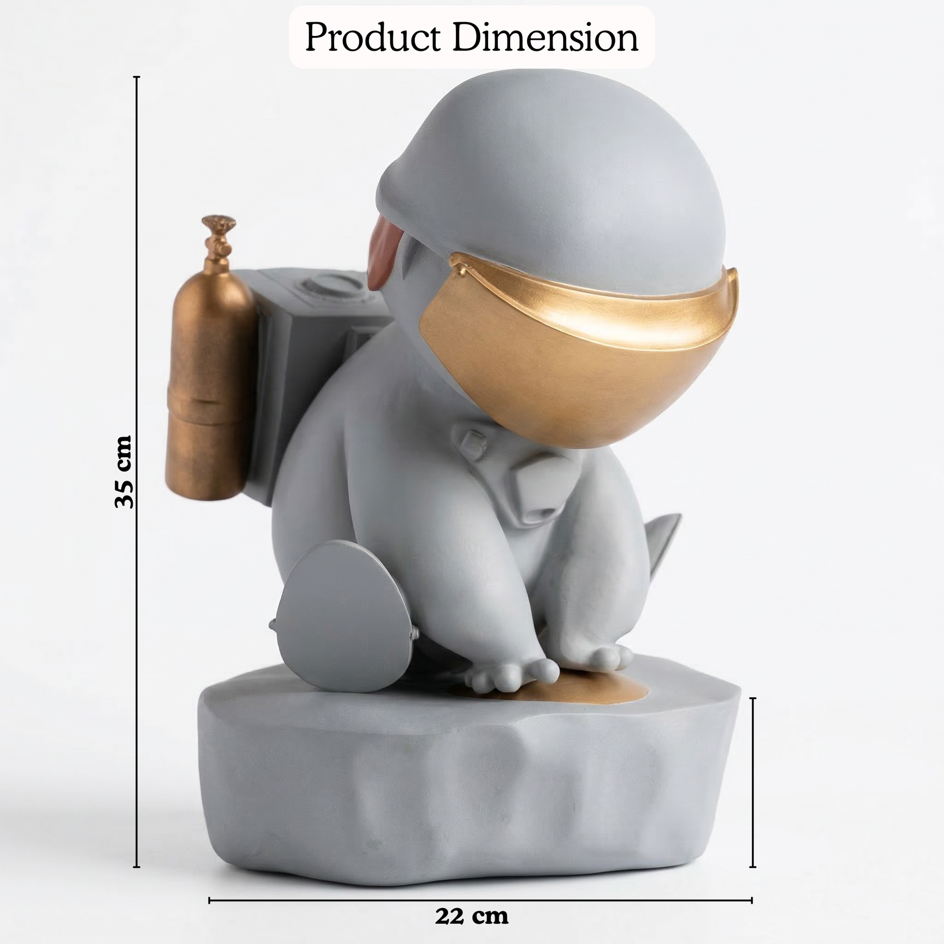 Lunar Voyager Sculpture -- decorative figurine, home accent decor | Mapland
