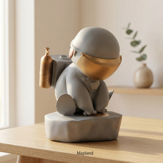 Lunar Voyager Sculpture - Mapland