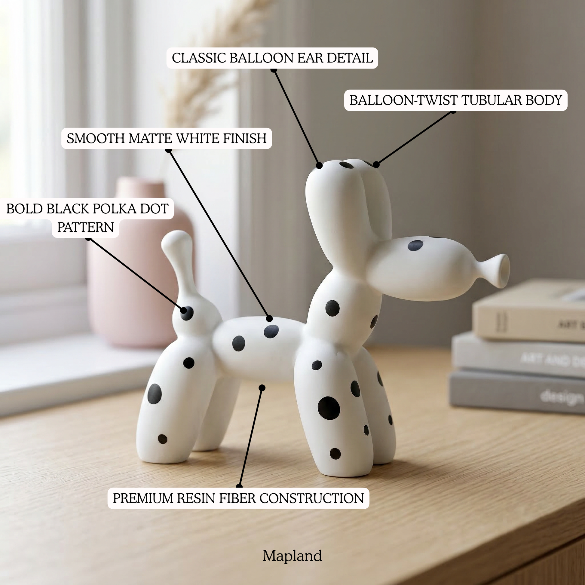 Balloon Dog Figurine -- decorative figurine, home accent decor | Mapland