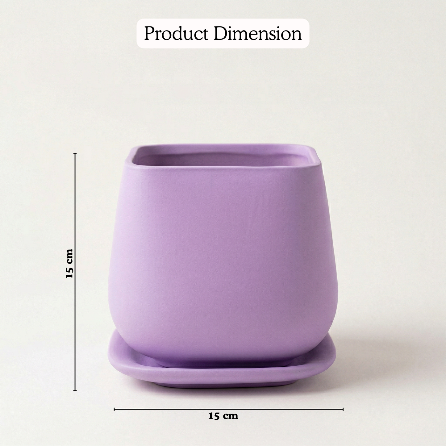 Belly-Form Ceramic Planter handmade ceramic planter — angle view, Indian artisan craft | Mapland