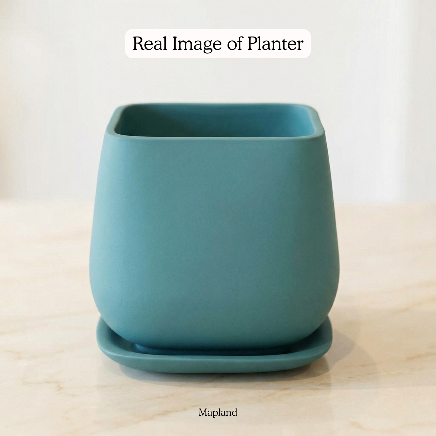 Belly-Form Ceramic Planter handmade ceramic planter — detail view, Indian artisan craft | Mapland