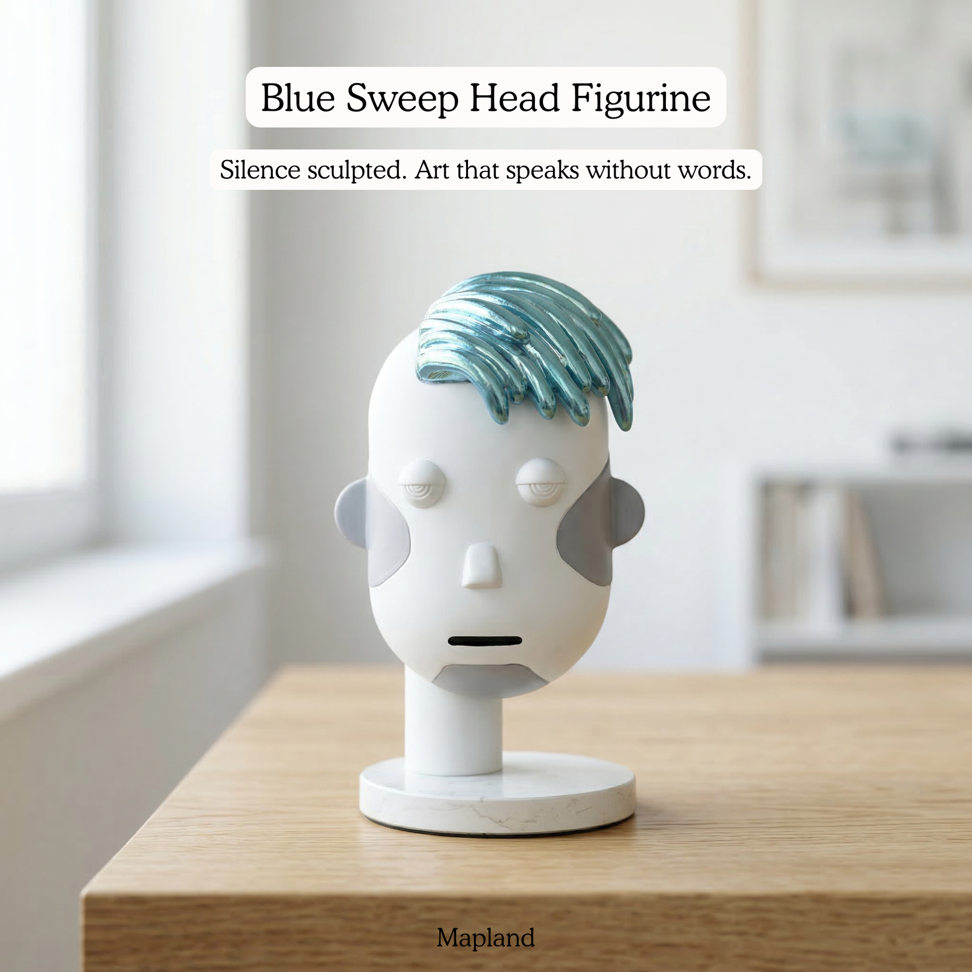 Bluehair Boy Figurine -- decorative figurine, home accent decor | Mapland