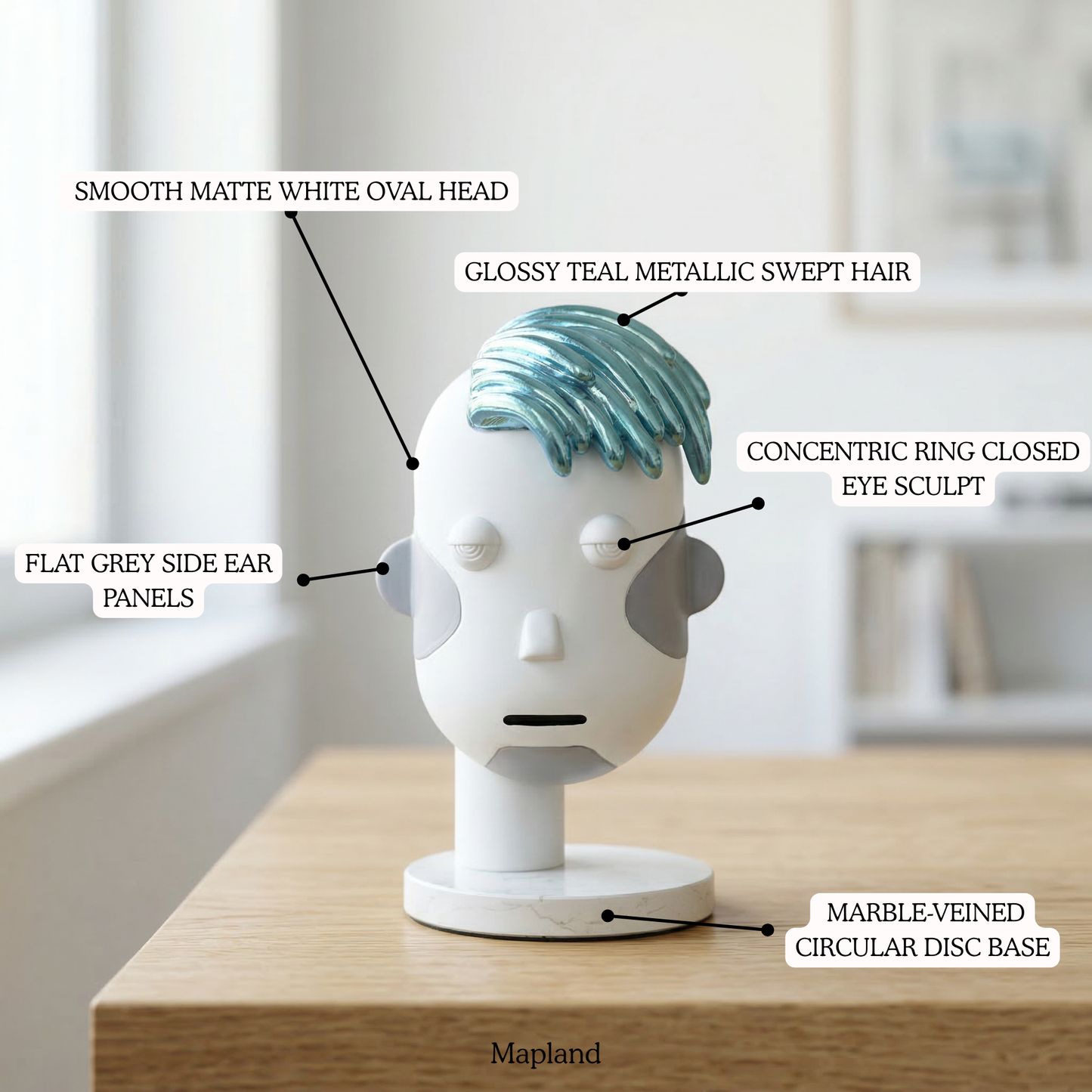 Bluehair Boy Figurine -- decorative figurine, home accent decor | Mapland