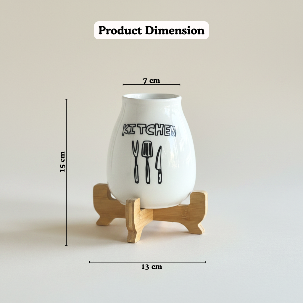 Ceramic Kitchen Utensil Holder