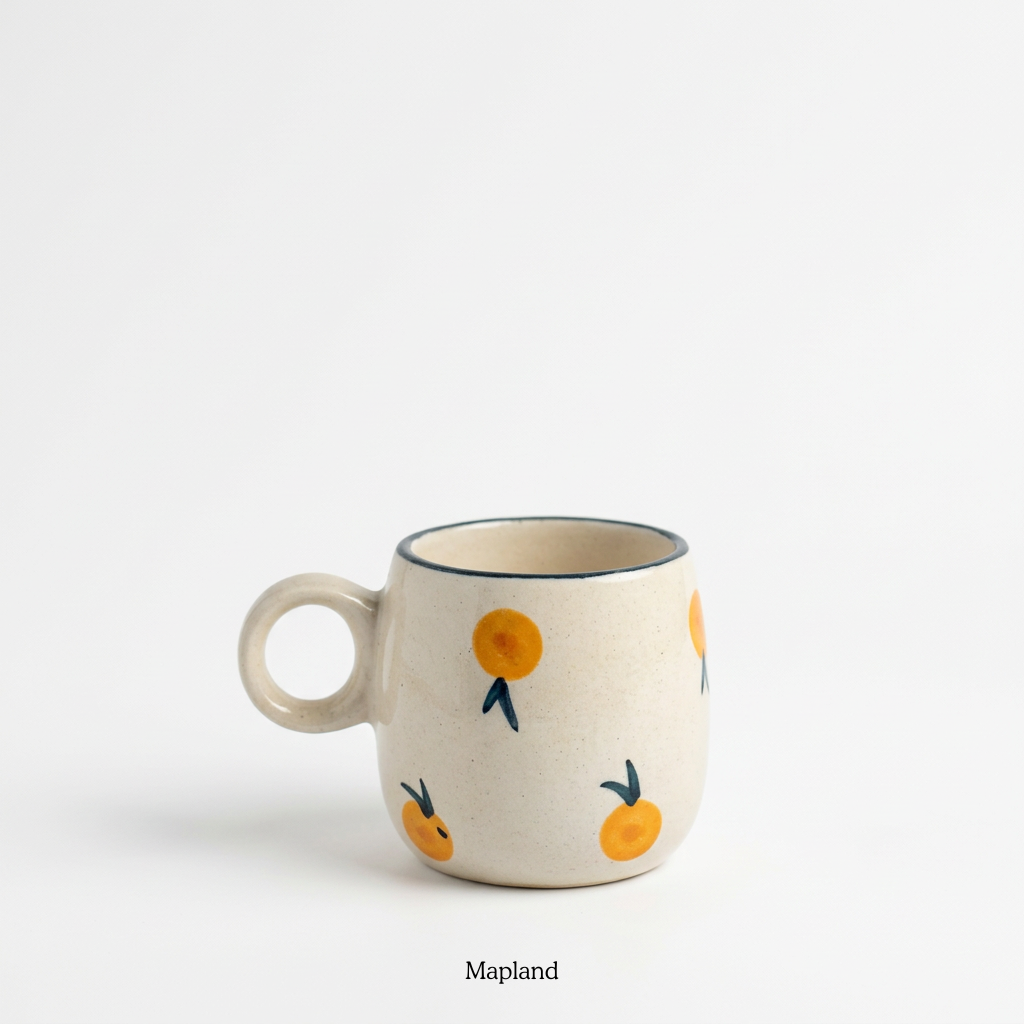 Citrus Orange Ceramic Mug - Mapland