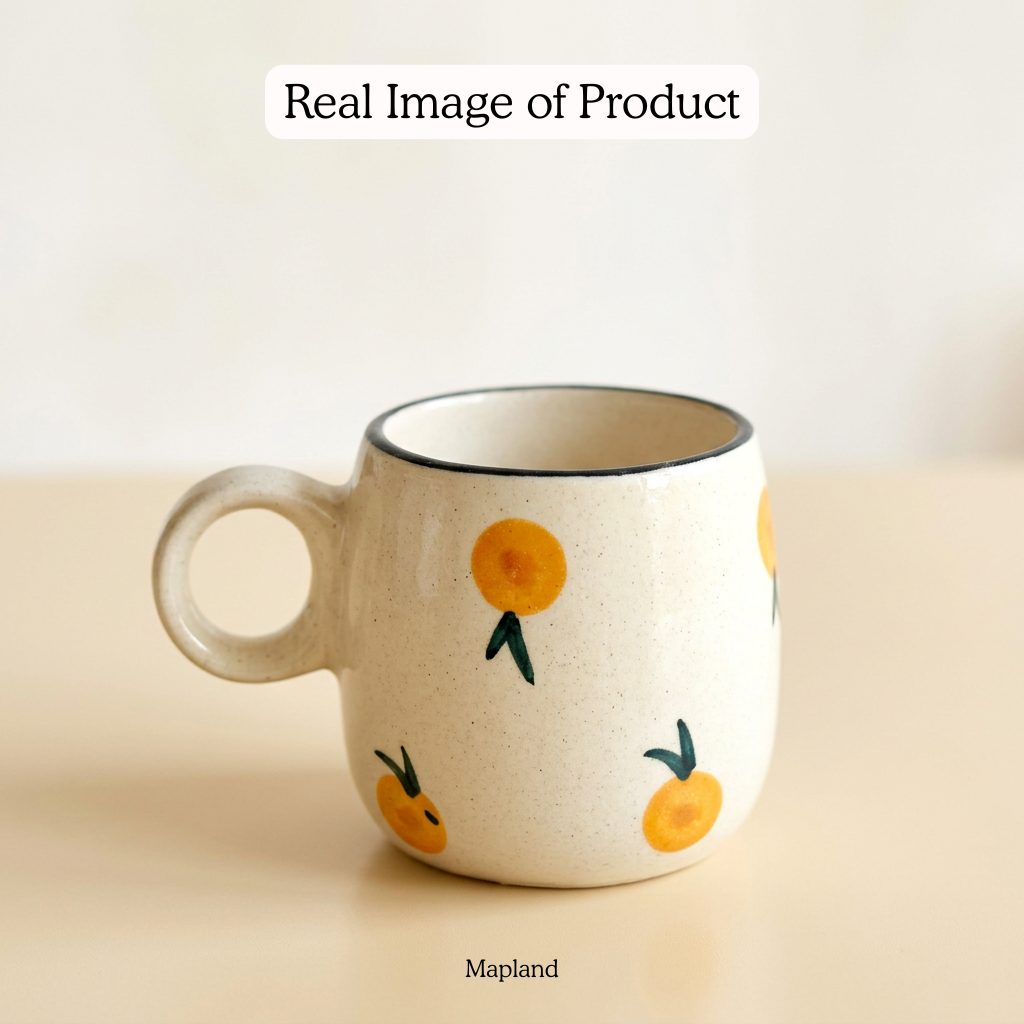 Citrus Orange Ceramic Mug - Mapland