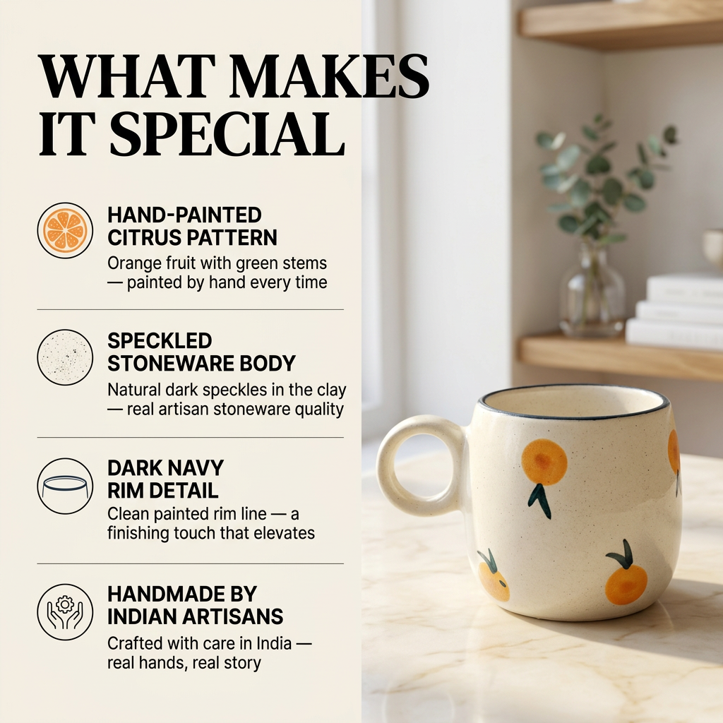 Citrus Orange Ceramic Mug - Mapland