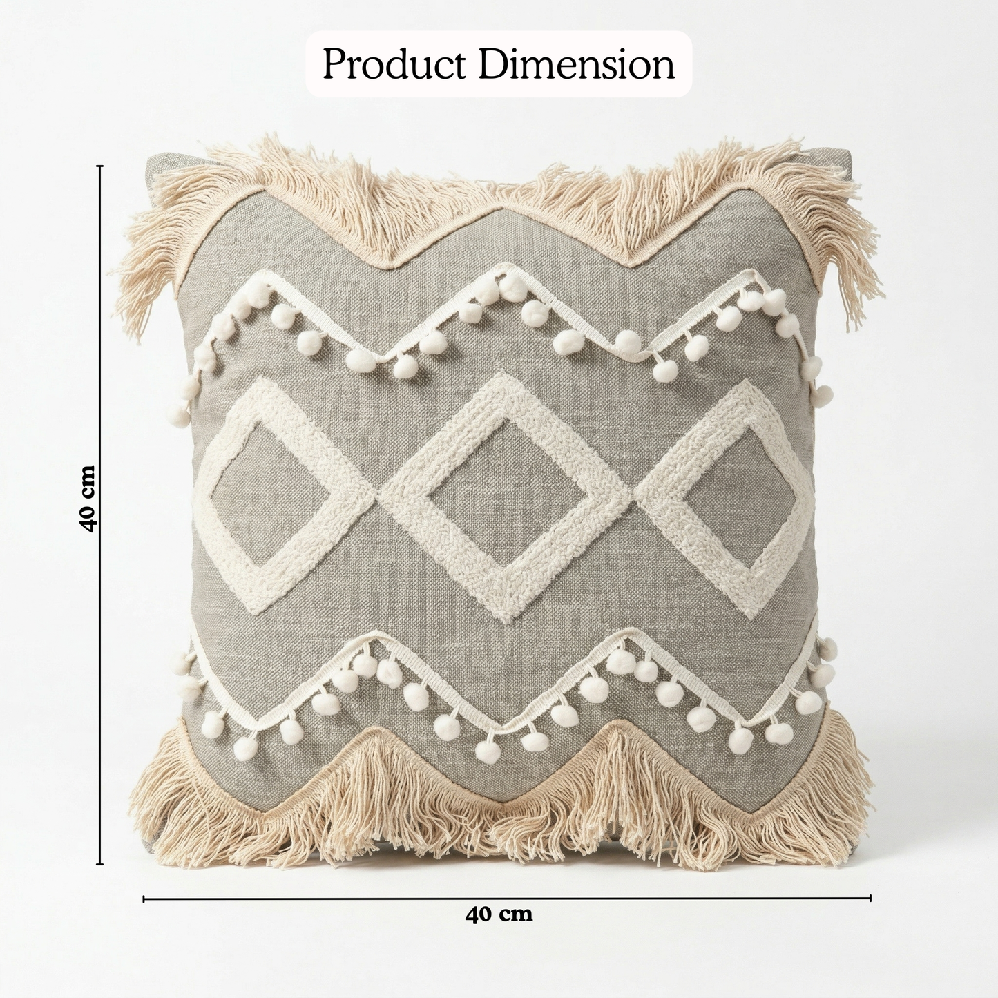 Desert Loom Boho Cushion Cover 16*16 Inches