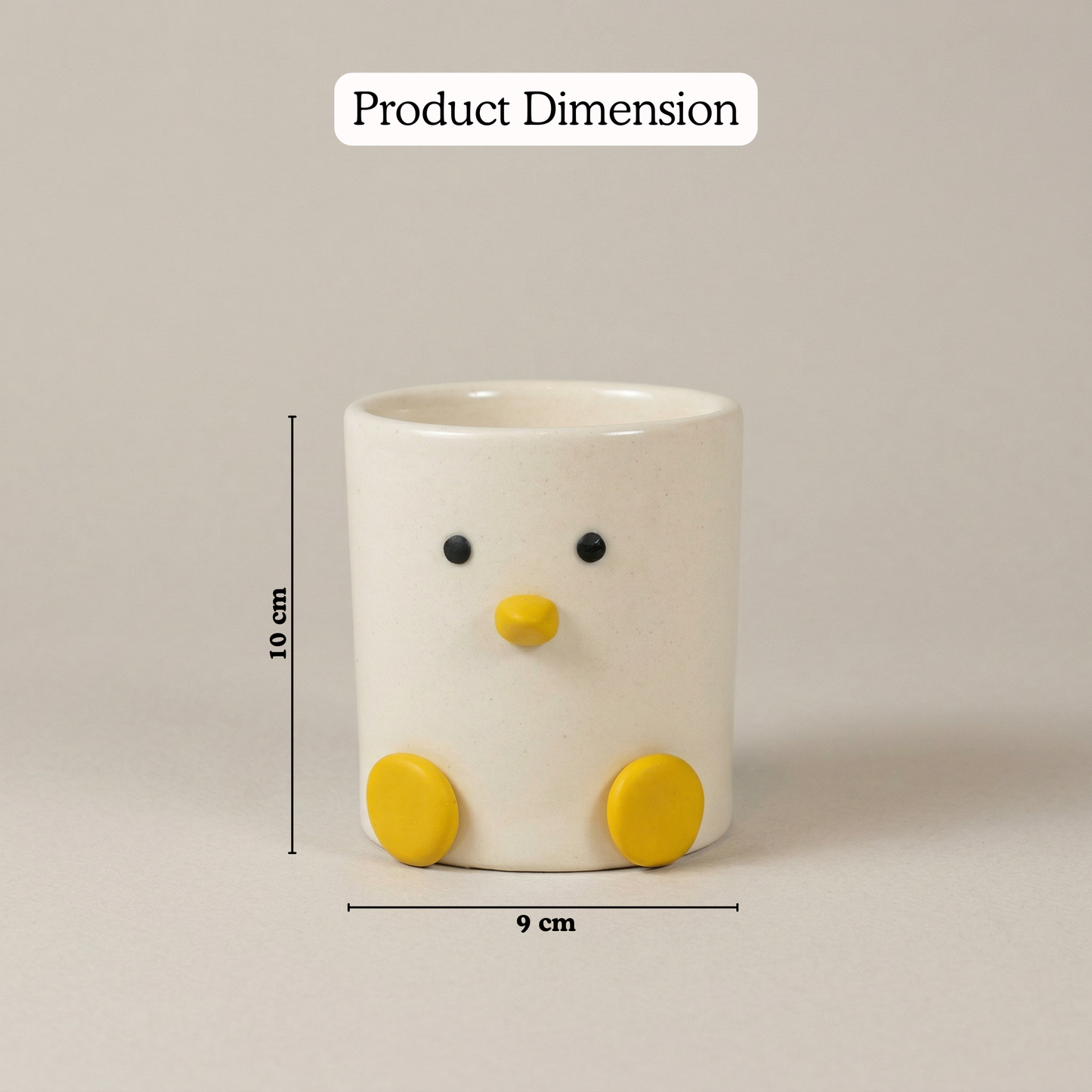 Duck Desk Planter handmade ceramic planter — detail view, Indian artisan craft | Mapland