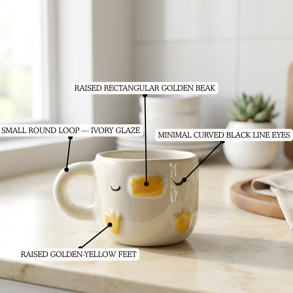 Duckie Dreams Cup — handmade ceramic cup | Mapland