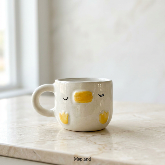 Duckie Dreams Cup — handmade ceramic cup, view 2 | Mapland