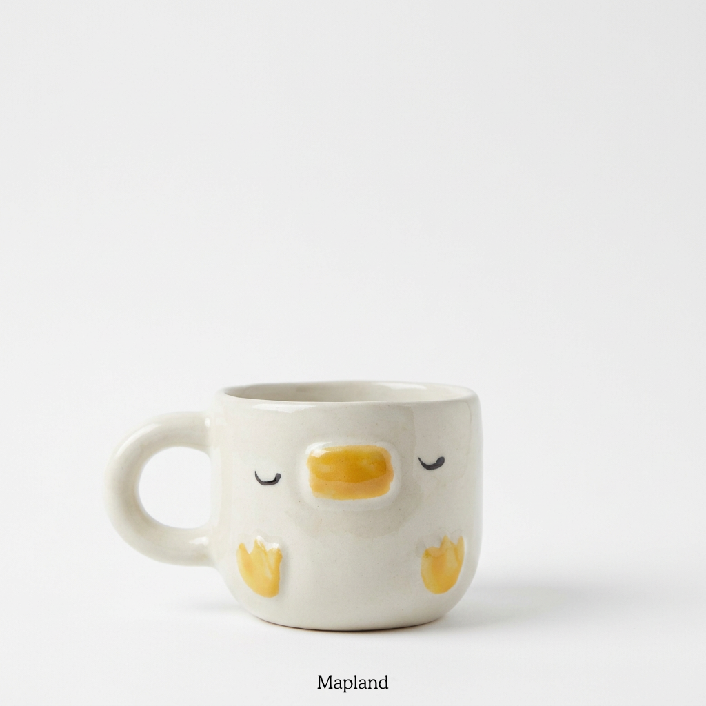 Duckie Dreams Cup — handmade ceramic cup, view 4 | Mapland