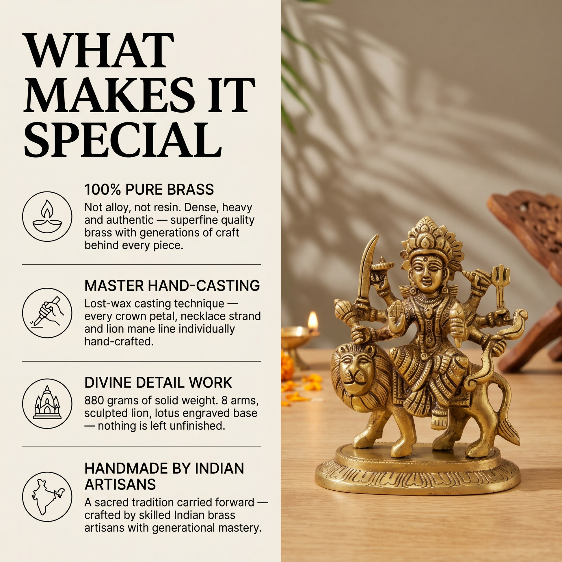 Durga Mata brass idol what makes it special | Mapland