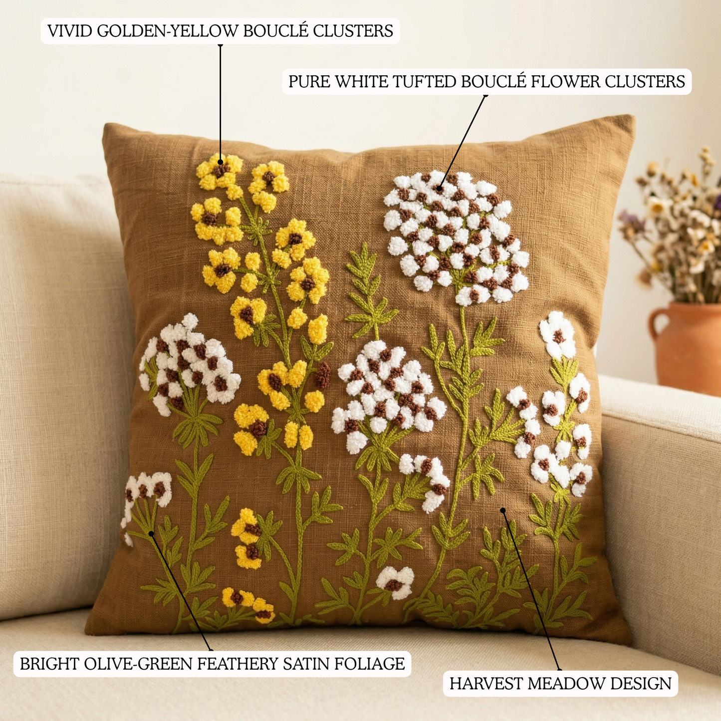 Floral Dreams Cushion Cover 16*16 Inches