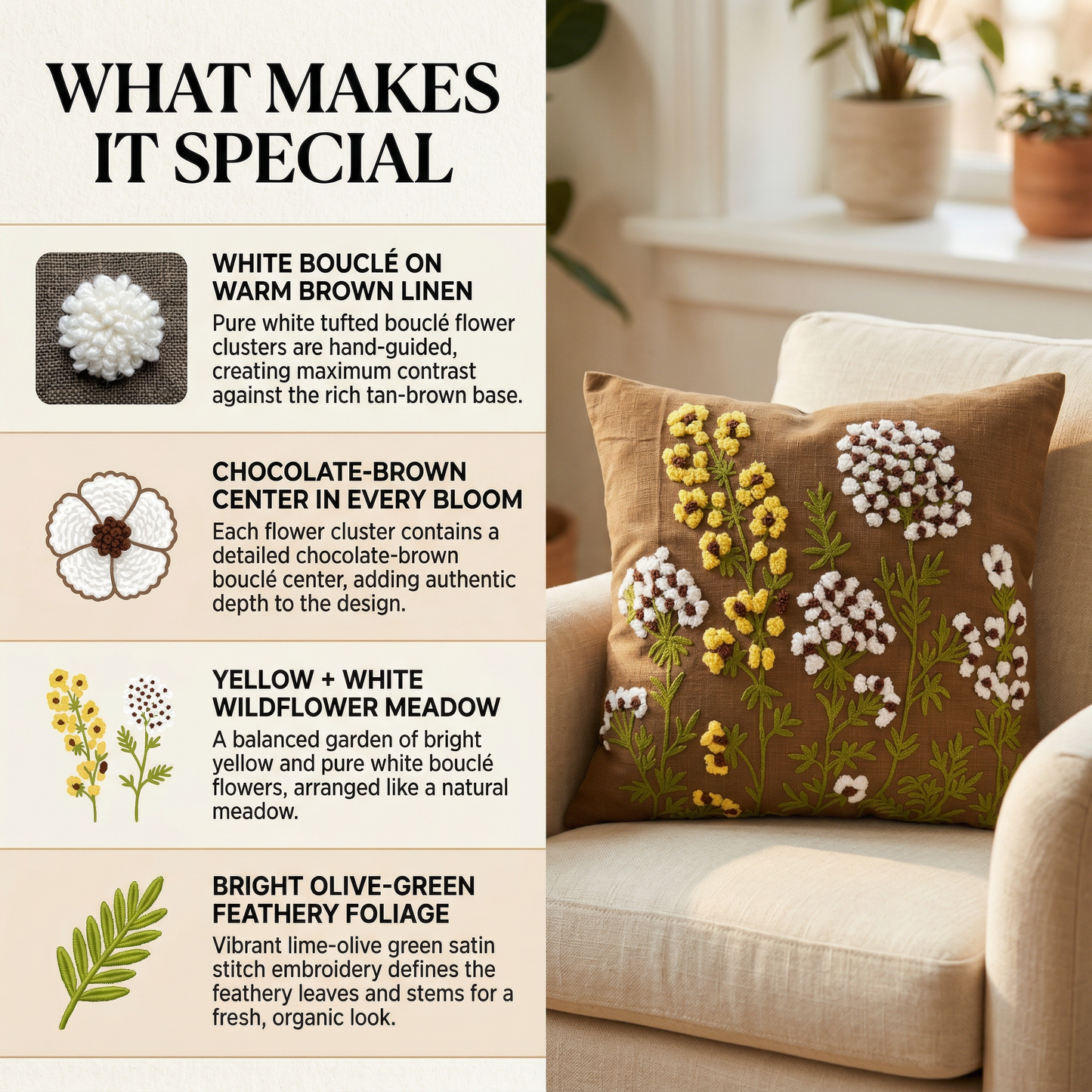 Floral Dreams Cushion Cover 16*16 Inches