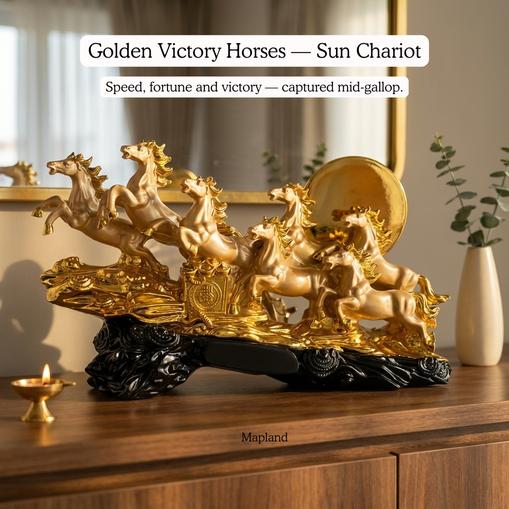 Golden Victory Horses — Sun Chariot