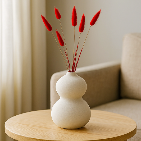 Gourd Harmony vase with Bunny Tails