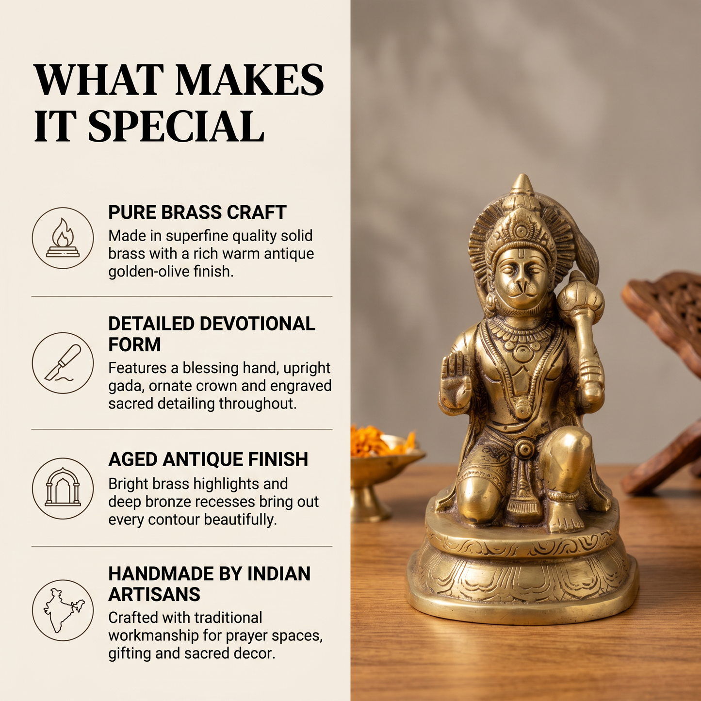 Hanuman Ji brass idol what makes it special | Mapland