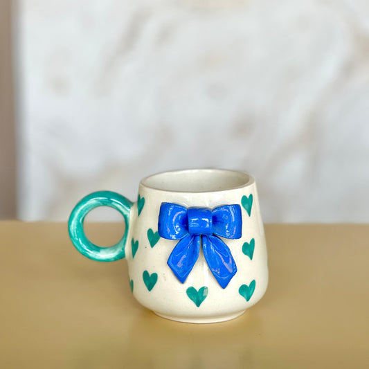 Aqua Heart Hug Cup - Mapland