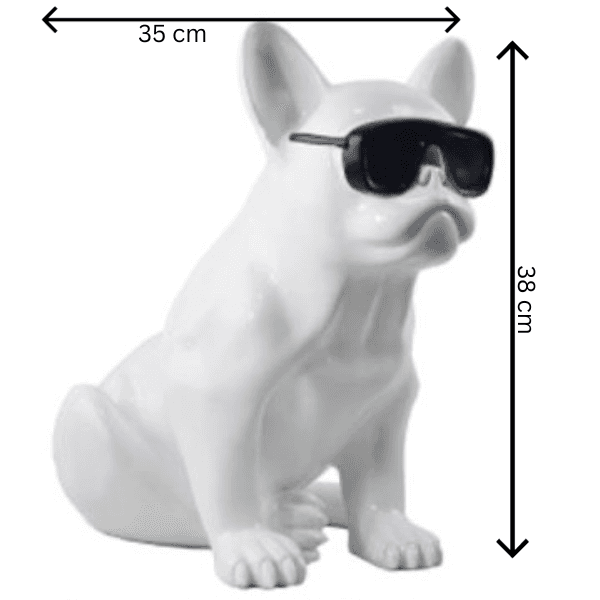 BULLDOG WITH SUNGLASSES.