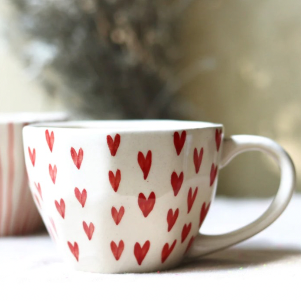 Red Hearts Mug