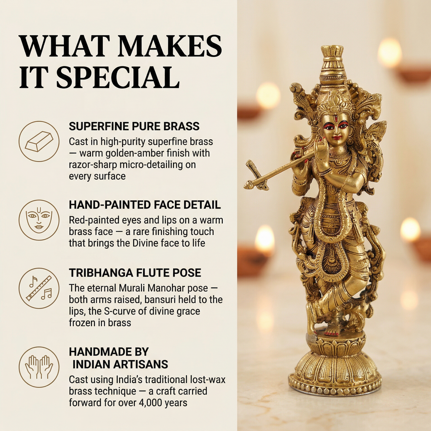 Krishna Murali brass idol what makes it special | Mapland