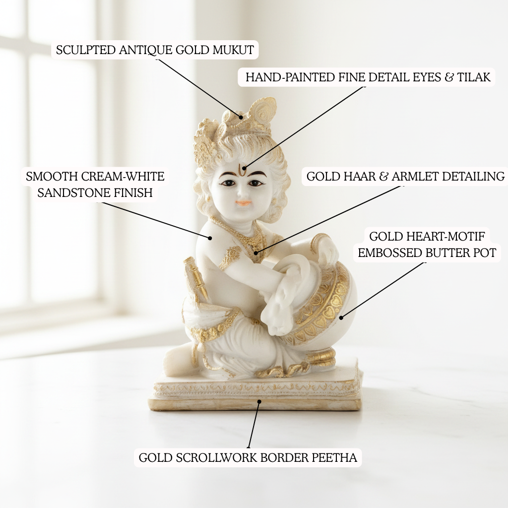Laddo Gopal Sandstone Figurine