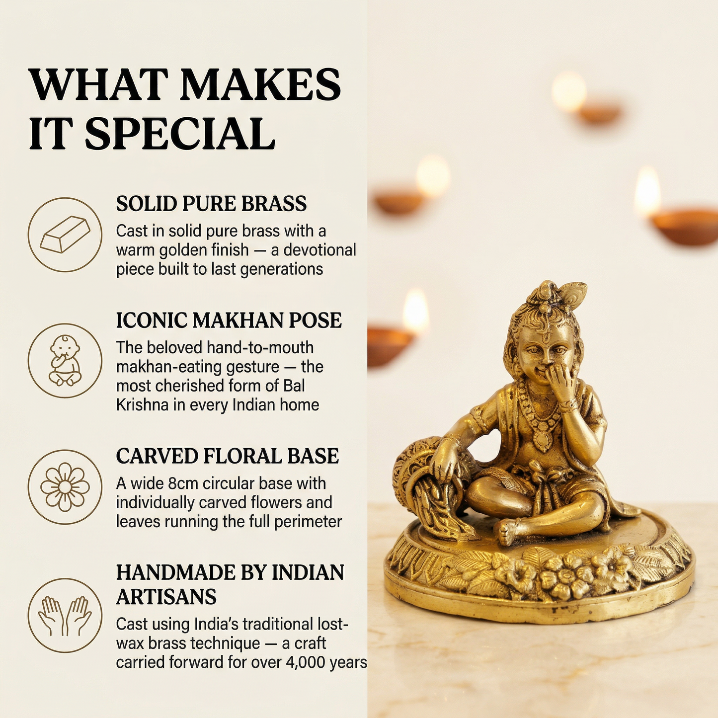 Ladoo Gopal brass idol what makes it special | Mapland
