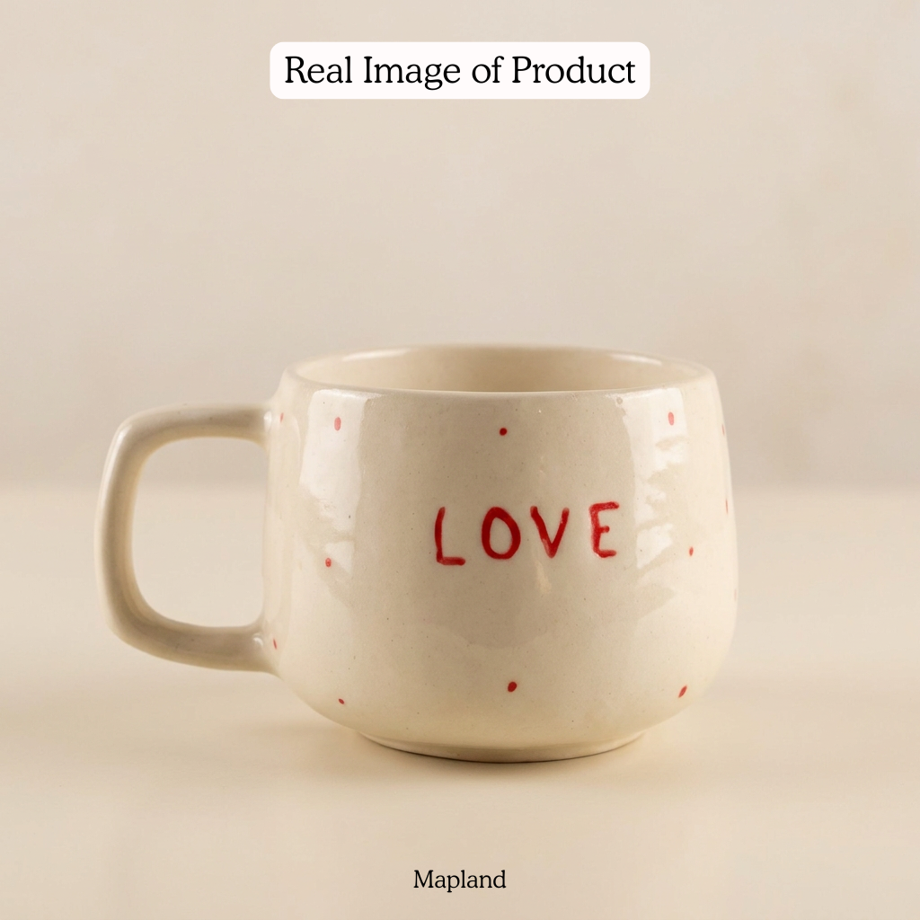 Love Dot Cup — handmade ceramic cup, view 4 | Mapland