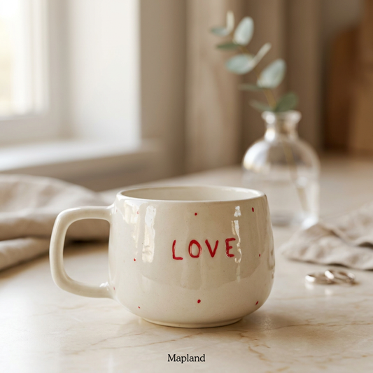 Love Dot Cup — handmade ceramic cup, view 2 | Mapland
