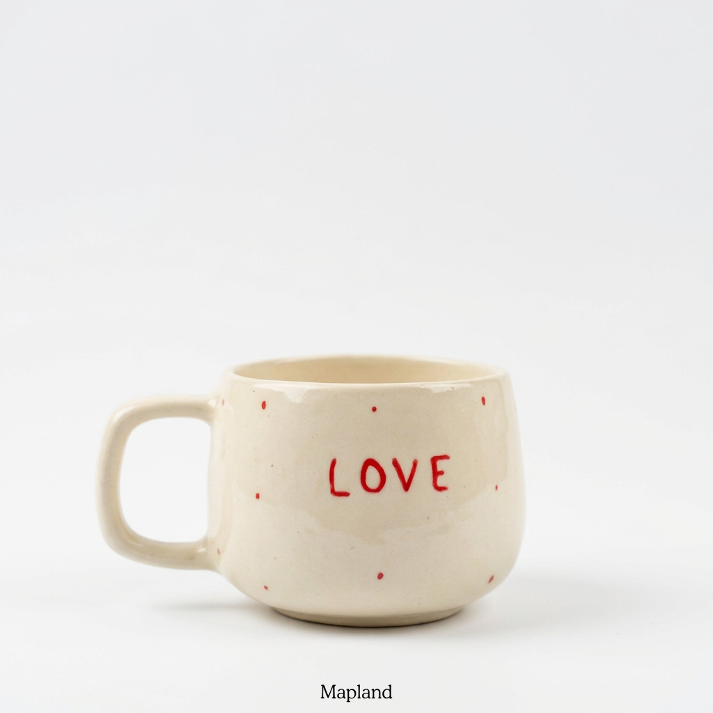 Love Dot Cup — handmade ceramic cup, view 5 | Mapland