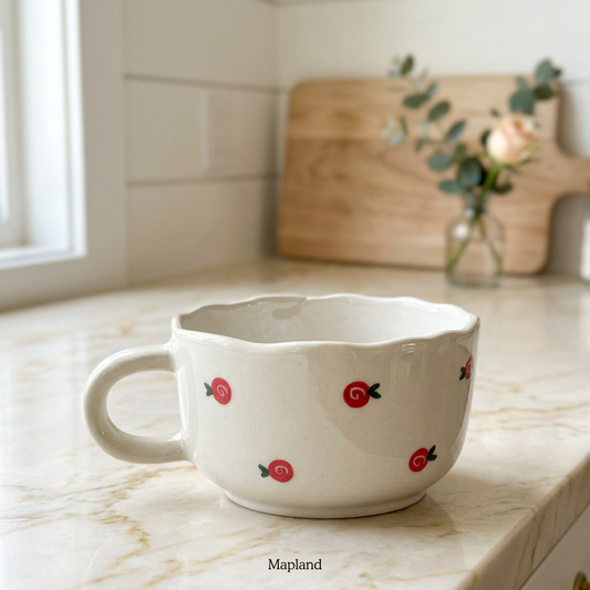 Mini Rose Ceramic Mug - Mapland
