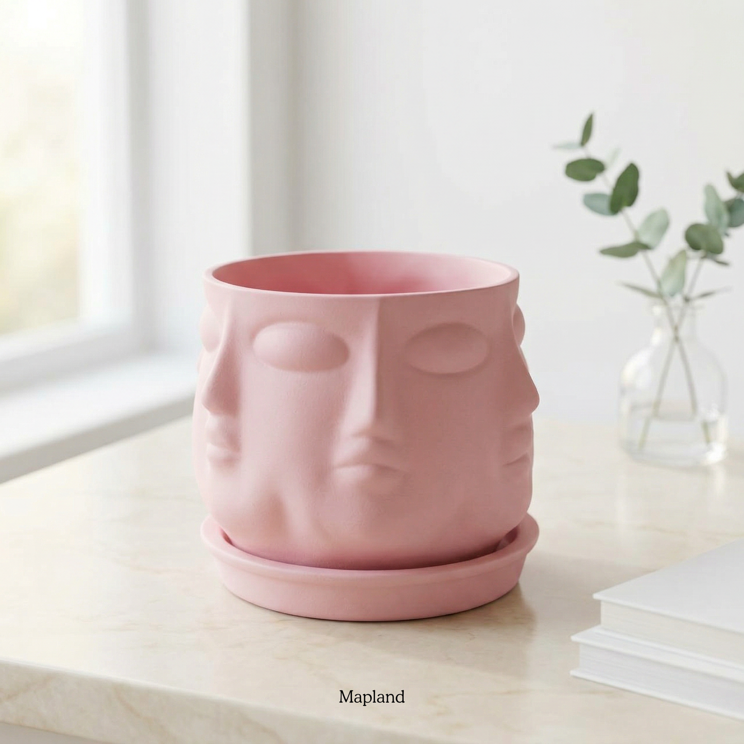 Multi-Face Ceramic Planter handmade ceramic planter, Indian artisan craft | Mapland