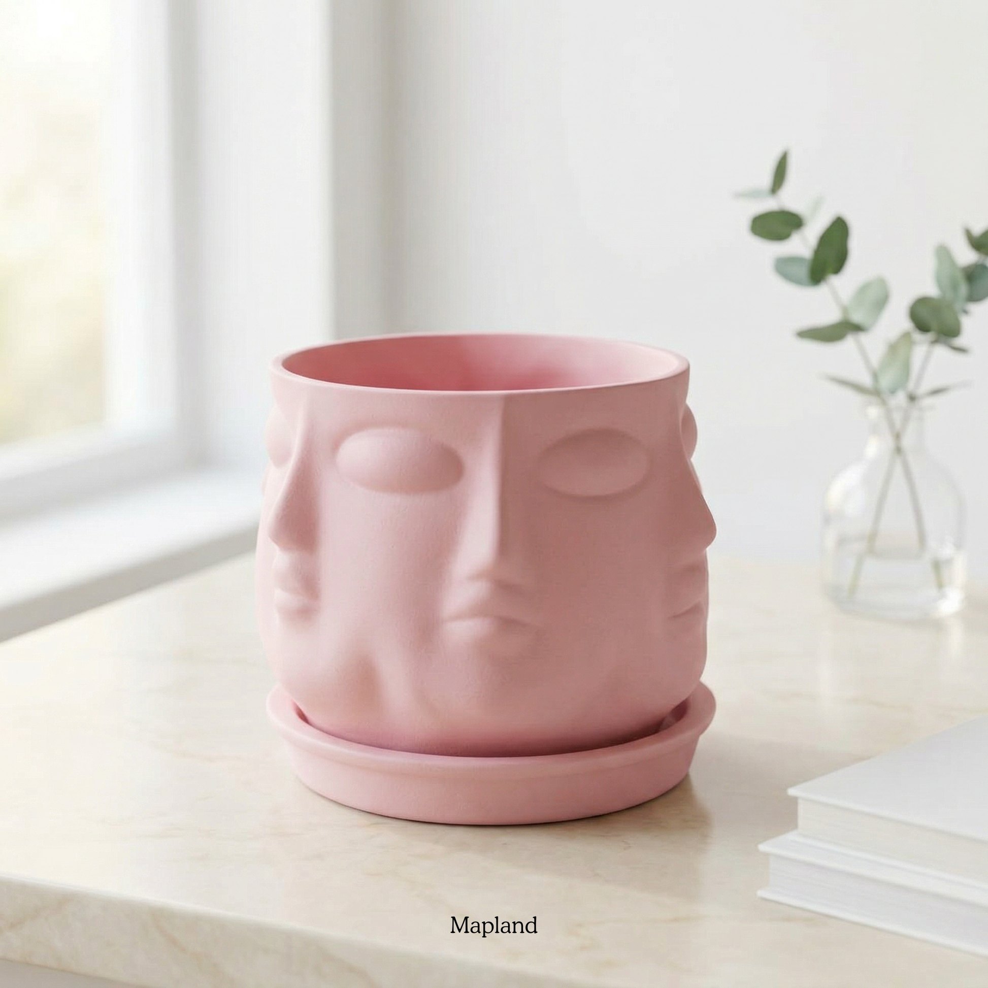 Multi-Face Ceramic Planter handmade ceramic planter, Indian artisan craft | Mapland