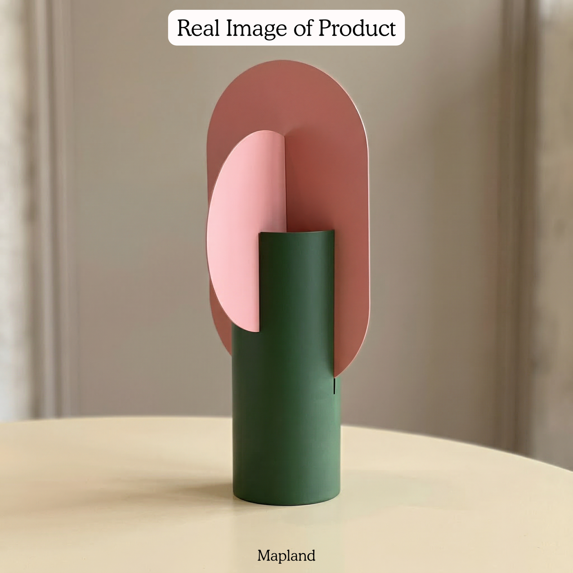 Modern Muse Metal Vase -- decorative home accent, resin home decor | Mapland