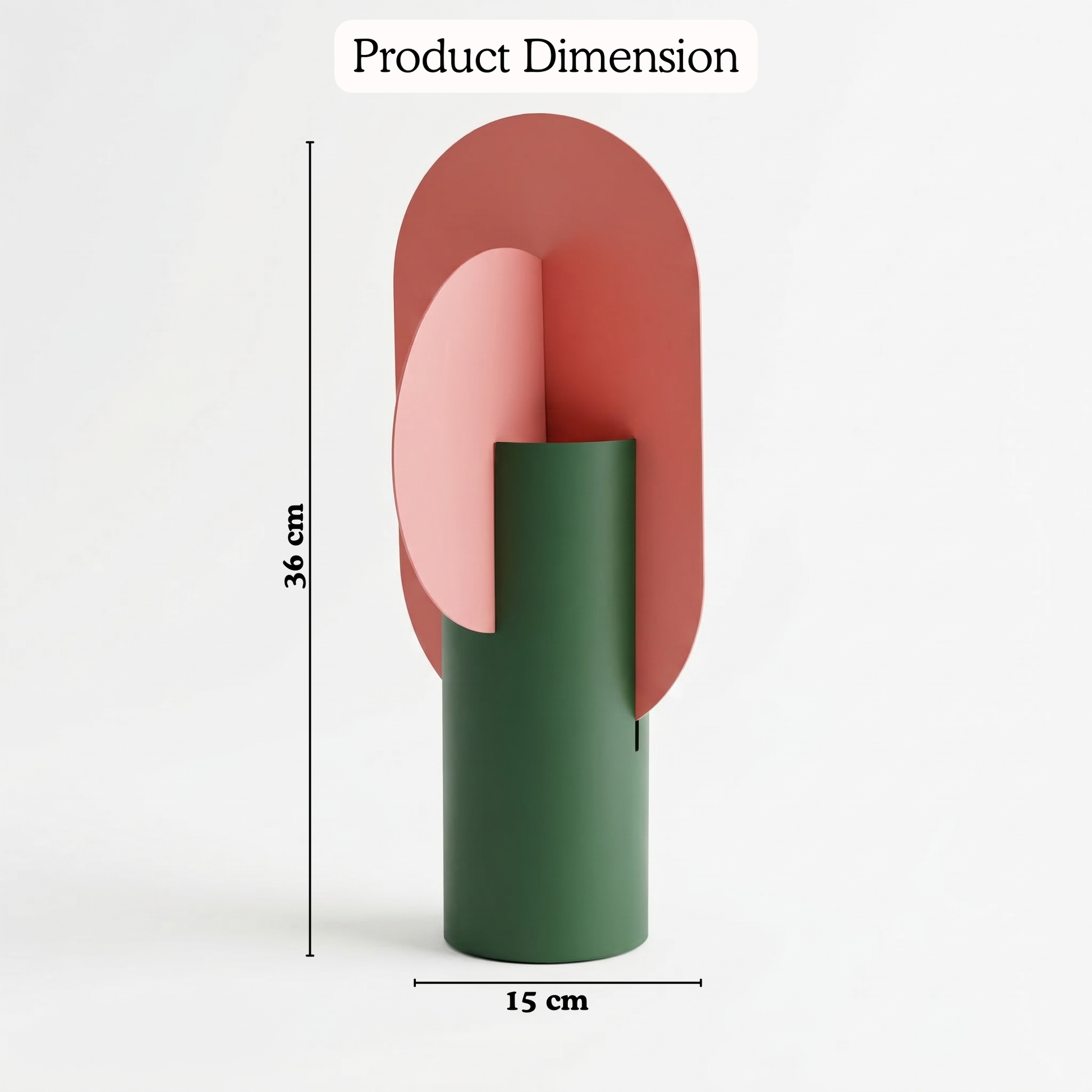 Modern Muse Metal Vase -- decorative home accent, resin home decor | Mapland