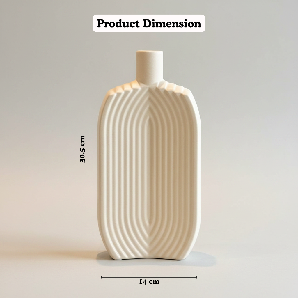 Nested Arch Ceramic Vase