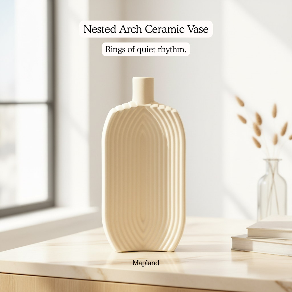 Nested Arch Ceramic Vase