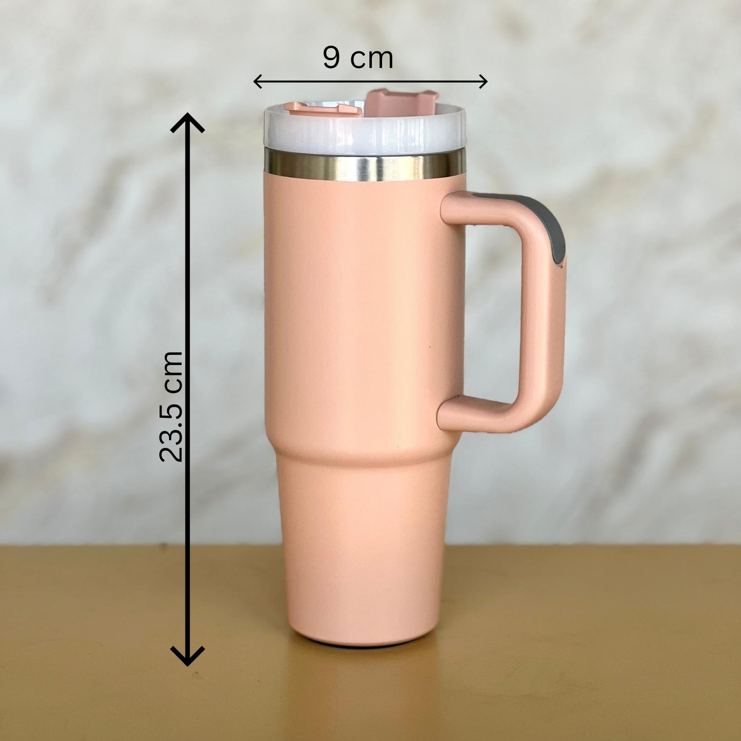 Urban Sip Leakproof Insulated Water Tumbler With Handle Arctic Blue 900ml