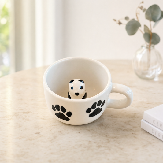 Peekaboo Panda Ceramic Cup